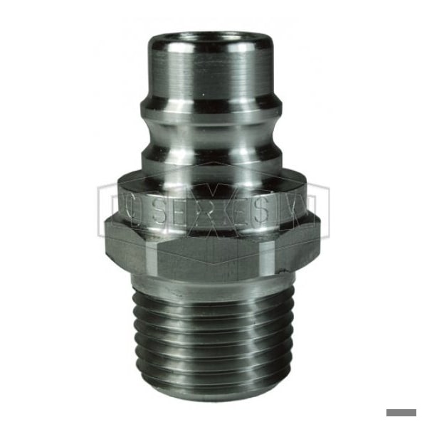 V/Snap-Tite H/IH Unvalved Hydraulic Interchange Coupler, 1/2 in x 1/2-14 Nominal, Quick-Connect x MN
